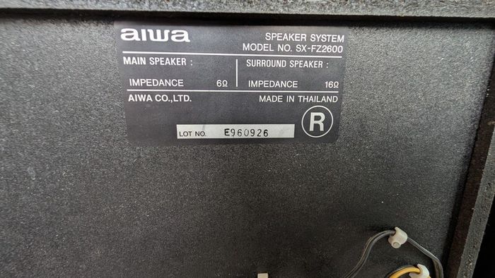 AIWA speakers