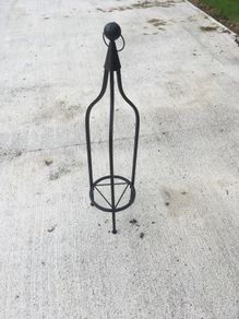 Matt Black Plant / Candle Stand