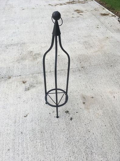 Matt Black Plant / Candle Stand
