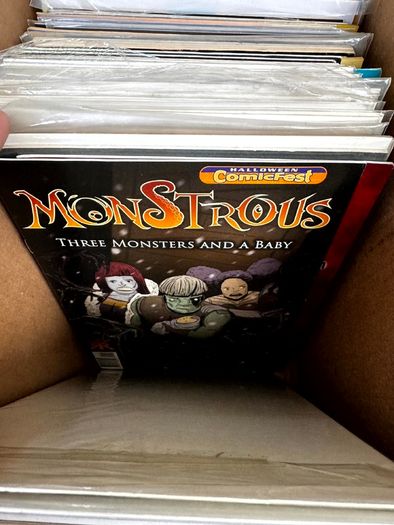 Indie Long Comic Box w 250 Comics for Sale