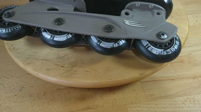 Bauer MVB Inline Skates Rollerblades Black/Yellow Junior / Small AdultUK 3 EU 36 Retro