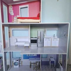 Rainbow High 3-Story Wooden Townhouse Doll House Set