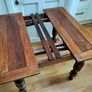 1930's Oak draw leaf extending table (small project) Image 3