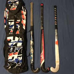 hockey sticks & Bag
