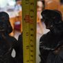 Very Rare Antique Mestais French Sculptures Cast Spelter Wood Base 12 inches tall . Image 2
