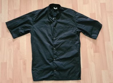 kitchen jacket shirt uniform M black chif porter