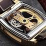 Transparent Automatic Skeleton Self Winding Leather Strap  Men Watch Image 5