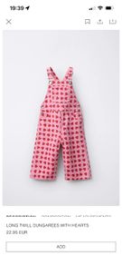 zara girls dungarees