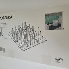 Pegboard drawer organiser