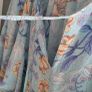 Unsigned sky blue floral floaty boho dress Sz L (Fit 12-14UK) Image 7