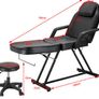 Balance Massage Treatment Therapy Tattooing Bed Chair with Stool Image 5