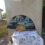 XL painted fan postage possible Image 2