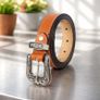 Unisex Premium Tan Genuine Leather Belt Vintage Engraved Silver Buckle Image 2