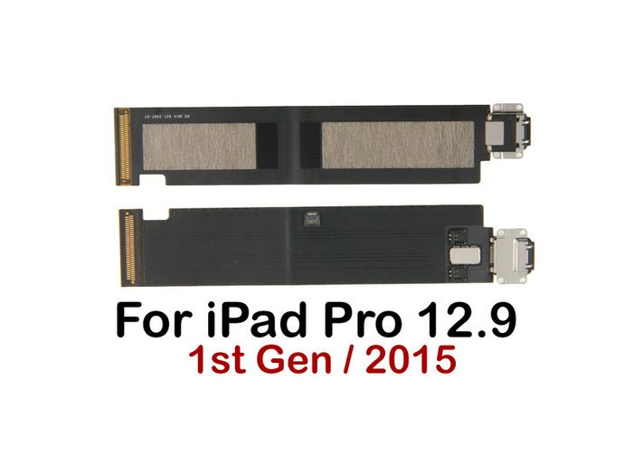 For iPad Pro 12.9" 1st Gen Charging Port Replacement Flex Cable Connector Black - FHT05IPDCP