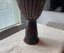 Hand Carved Authentic African Djembe