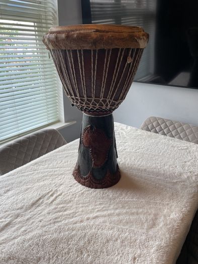 Hand Carved Authentic African Djembe