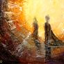 Time Machine - Re Love - Abstract Acrylic Figurative Art On Canvas Image 3