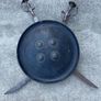 Victorian Indian shield (Dahl) and two swords (Tulwar) wall hangings a matching pair, Image 3