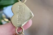 MOSCHINO CheapNChic tan leather belt with gold hardware - Rrp 220 (New)