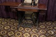 singer sewing machine with built in table top