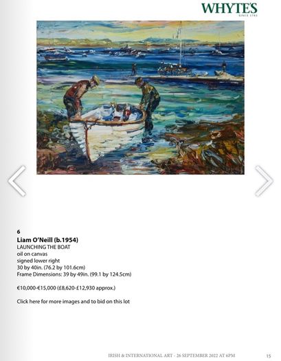 Whyte's Irish & International Art Catalogue - September 2022