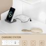 Large Dressing Table with Adjustable Led Light, Dressing Table with Mirror, Vanity with Sockets, 11 Drawers and 6 Jewelry Hooks, Includes Ring Storage, Suitable for Bedroom, White Image 4