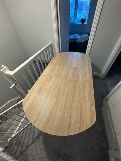 Dining table ALLING 80x100/163 warm oak colour