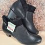 Womens MEPHISTO MICHAELA ankle boots black leather booties low heel  Size UK 3.5 EU 36.5 BRAND NEW Image 2