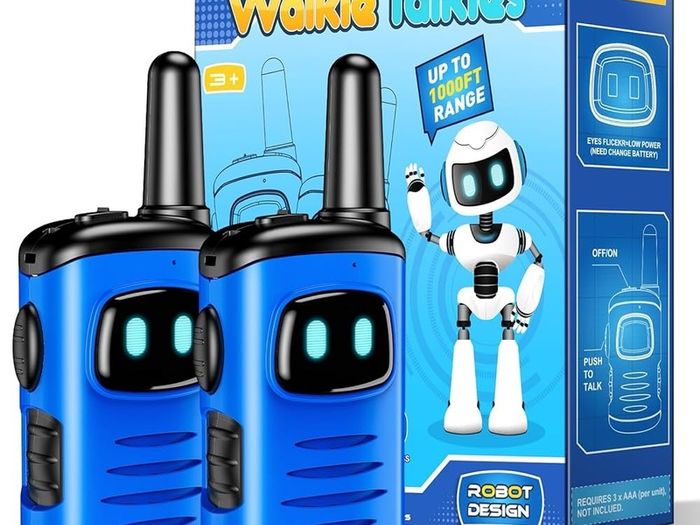 Walkie Talkie Kids, Toys for 3-12 Year Old Boy Gift for 5 6 7 8 Year Olds Boys Toys Age 4-9 Kids Toys Age 4 5 6 Outdoor Toys Walkie Talkie Sensory Toys for Autism Kids Xmas Gifts Blue