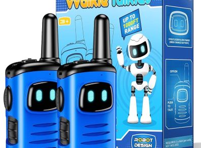 Walkie Talkie Kids, Toys for 3-12 Year Old Boy Gift for 5 6 7 8 Year Olds Boys Toys Age 4-9 Kids Toys Age 4 5 6 Outdoor Toys Walkie Talkie Sensory Toys for Autism Kids Xmas Gifts Blue
