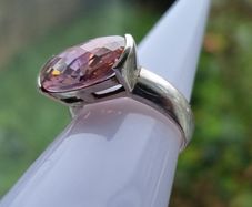 925 silver ring PINK