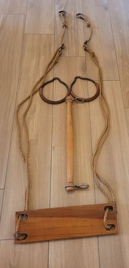 antique unique,  gymnastic trapeze set