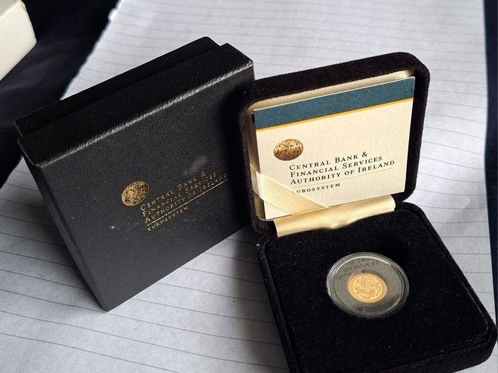 1.24g irish gold proof coin