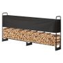 8.5FT Outdoor Firewood Rack with Cover, 102x14.2x46.1 in, Heavy Duty Firewood Holder & 600D Oxford Waterproof Cover for Fireplace, Patio, Indoor/Outdoor Log Storage Rack for 1/2 Cord of Firewood Image 4