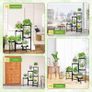 6 Tier Plant Stand Indoor Tall, Corner Metal Tiered Plant Stands Outdoor for Multiple Plants, Folding Iron Flower Display Holders Rack Shelf, Black Image 4