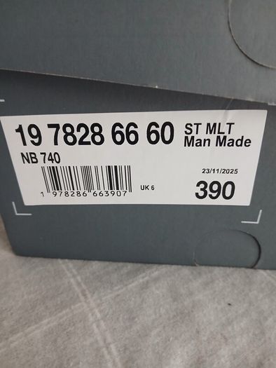 New Balance Trainers Nb740 Brand New Size 6