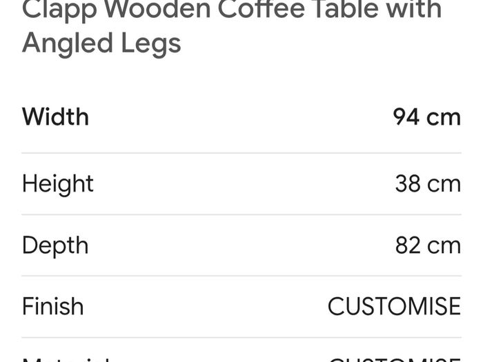 coffee table