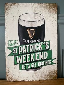 Guinness St Patrick's DayTin Metal Sign