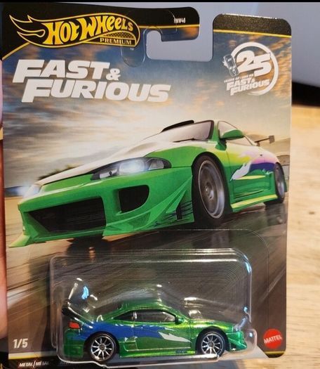 Hot Wheels Premium Fast And Furious 1995 Mitsubishi Eclipse Chase 1/5