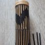wooden incense holder tube and a small bundle  incense sticks Image 3