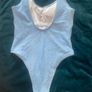 Baby blue one piece swimsuit Image 4