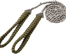 Pocket Chainsaw with Paracord Handle (24inch-11teeth) / (36inch-16teeth) Folding Chain Hand Saw Fast Wood & Tree Cutting Emergency Outdoor Survival Gear Best for Camping Backpacking Hiking Hunting