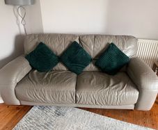 Free - DFS 3 seater leather sofa