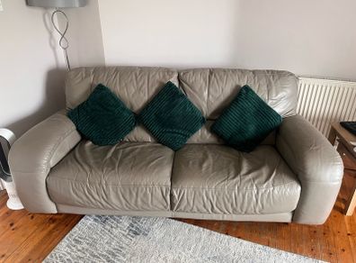 Free - DFS 3 seater leather sofa