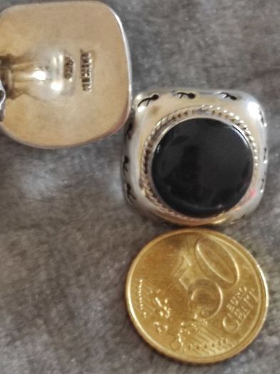 Vintage sterling silver clip on earrings