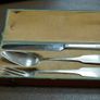 Antique Cased Travelling Silver Cutlery Set Image 2