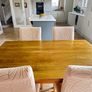 Solid Oak Table & 4 Chairs Image 2
