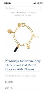 Newbridge silverware charm bracelet