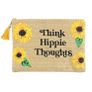 Think Hippie Thoughts Sunflower Festival Travel Accessories Makeup Bag Image 5