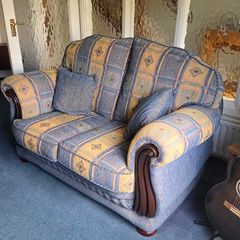 Traditional Fabric Sofa Set 3-Seater and 2-Seater Suite